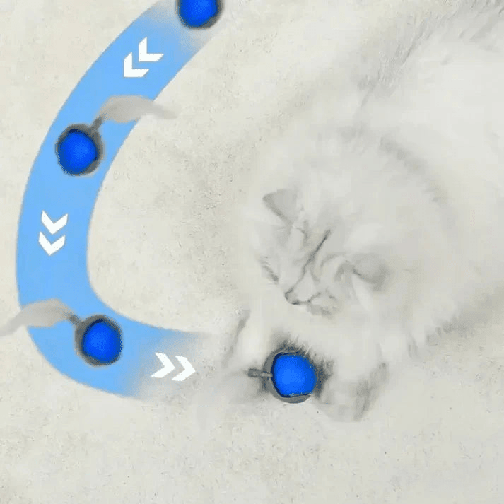 TailPlay 2.0 – Pelota Inteligente Con Cola Para Gatos