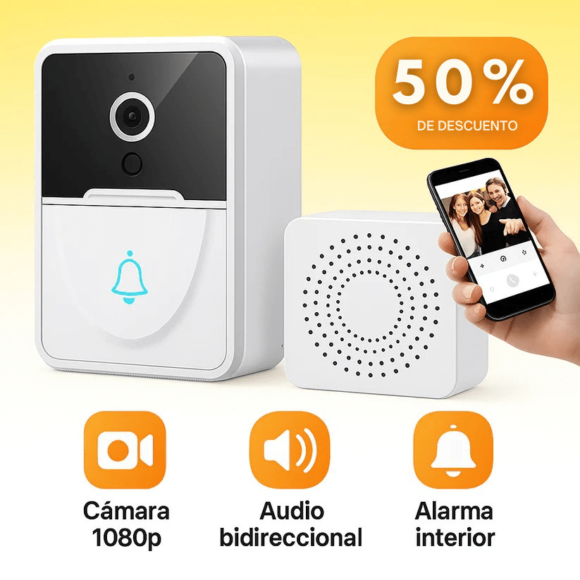 VigilBell - Timbre inteligente con cámara HD - [PROMOCIÓN DISPONIBLE SOLO HOY]