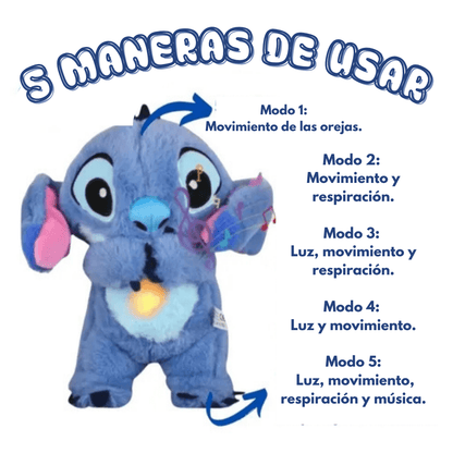 Peluche Stitch – Edición que Respira y se Mueve de Verdad
