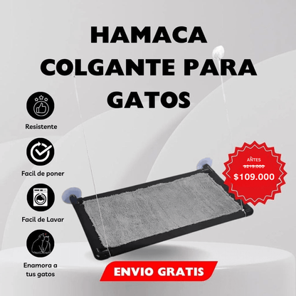 Hamaca Colgante Para Gatos Cama Ventana - [PROMOCIÓN DISPONIBLE SOLO HOY]