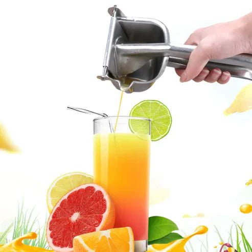 JuicePress – Exprimidor Metálico para Jugo Natural y Saludable