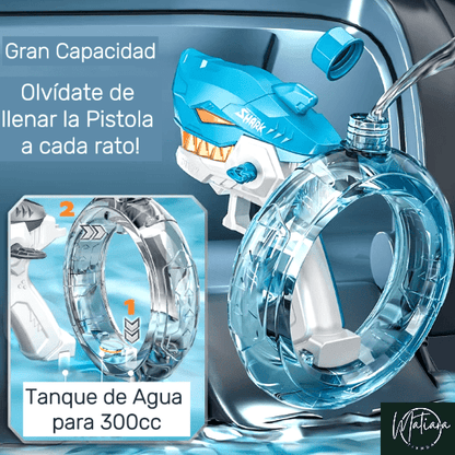 SharkBlaster Pistola de Agua Shark Automática | Diversión garantizada para todos -  [PROMOCIÓN DISPONIBLE SOLO HOY]