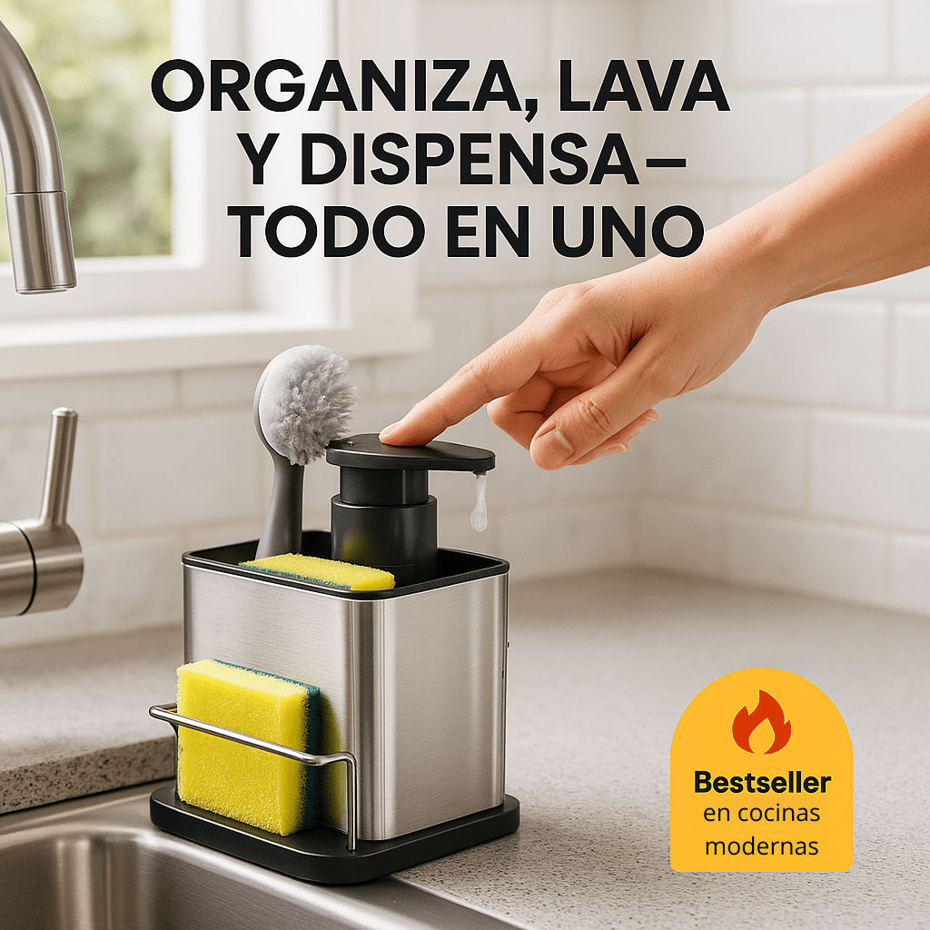Dispensador 3 en 1 – Organización y Comodidad en tu Cocina